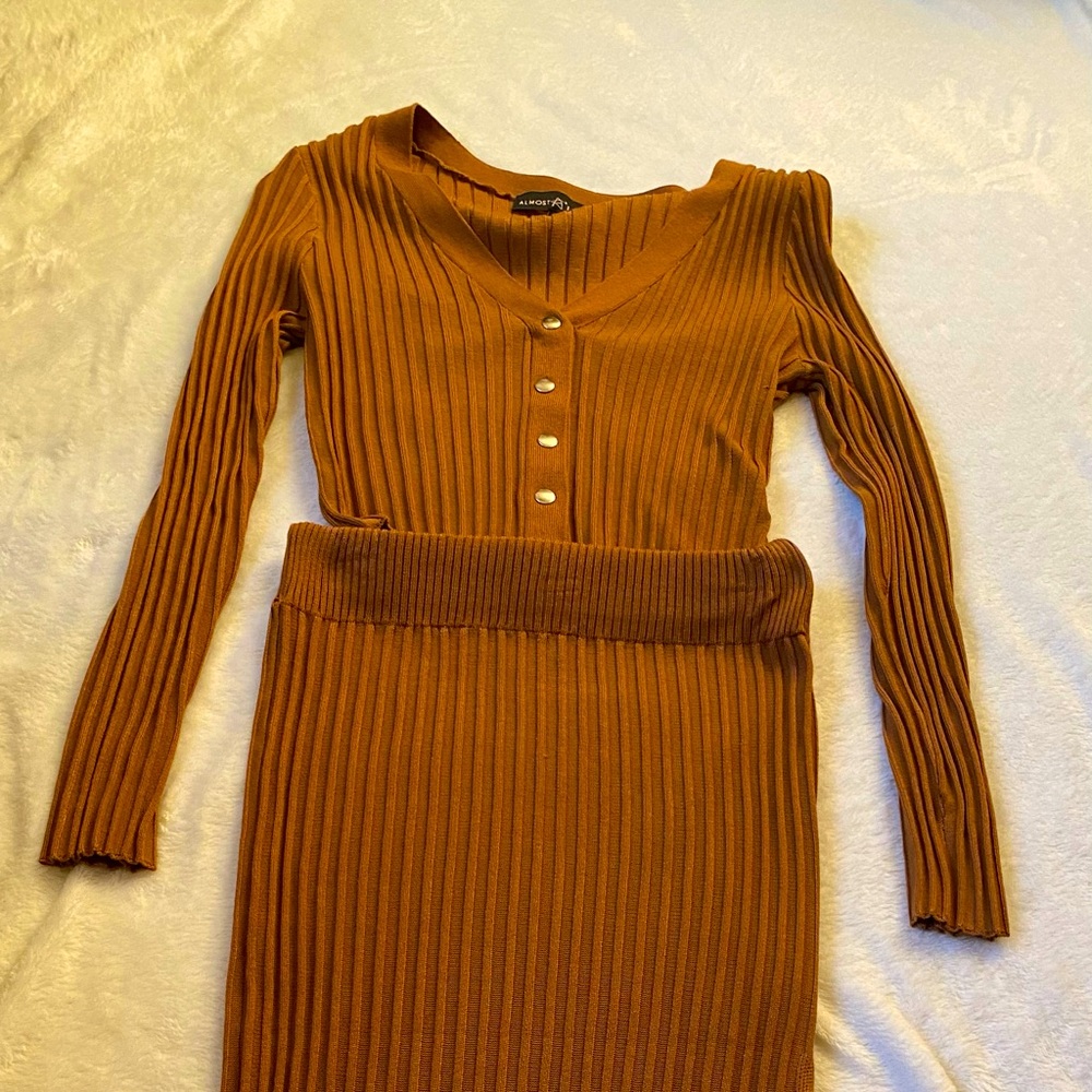 Almost famous junior skirt and crop top set. This set is from forever 21.